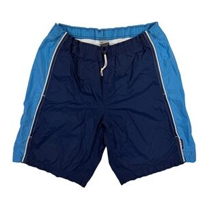 Vintage Nike Swim Trunks Mens Medium Blue Colorblock Mesh Lined Board Shorts 90s